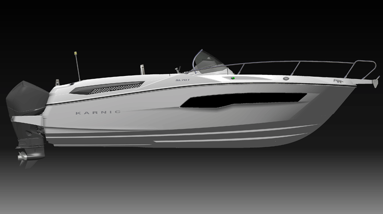 Offshore hull design with high freeboards to ensure dry ride